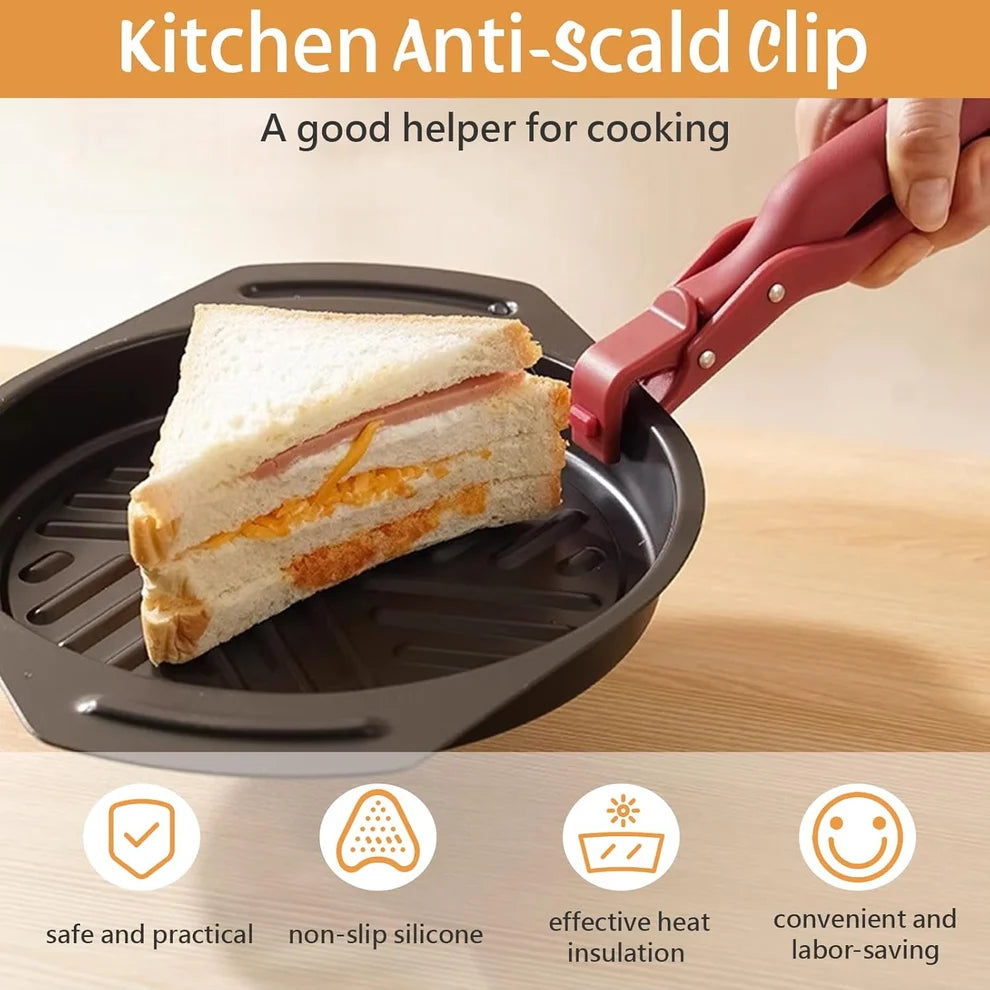 Multi-Purpose Anti-Scald Bowl Holder Clip for Kitchen