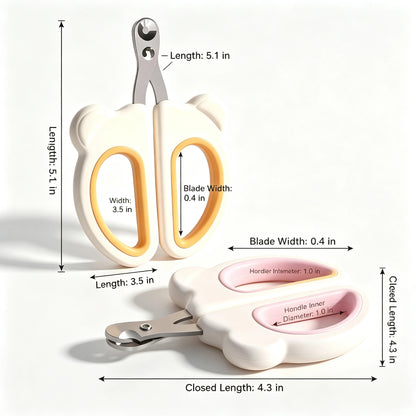 Pet Nail Clipper with Safety Guard for Cats and Small Dogs