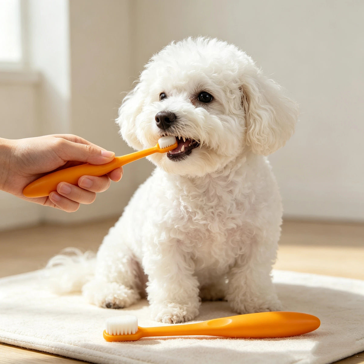 Dual‑Ended Soft Bristle Pet Toothbrush for Dogs and Cats