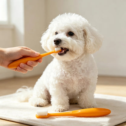 Dual‑Ended Soft Bristle Pet Toothbrush for Dogs and Cats