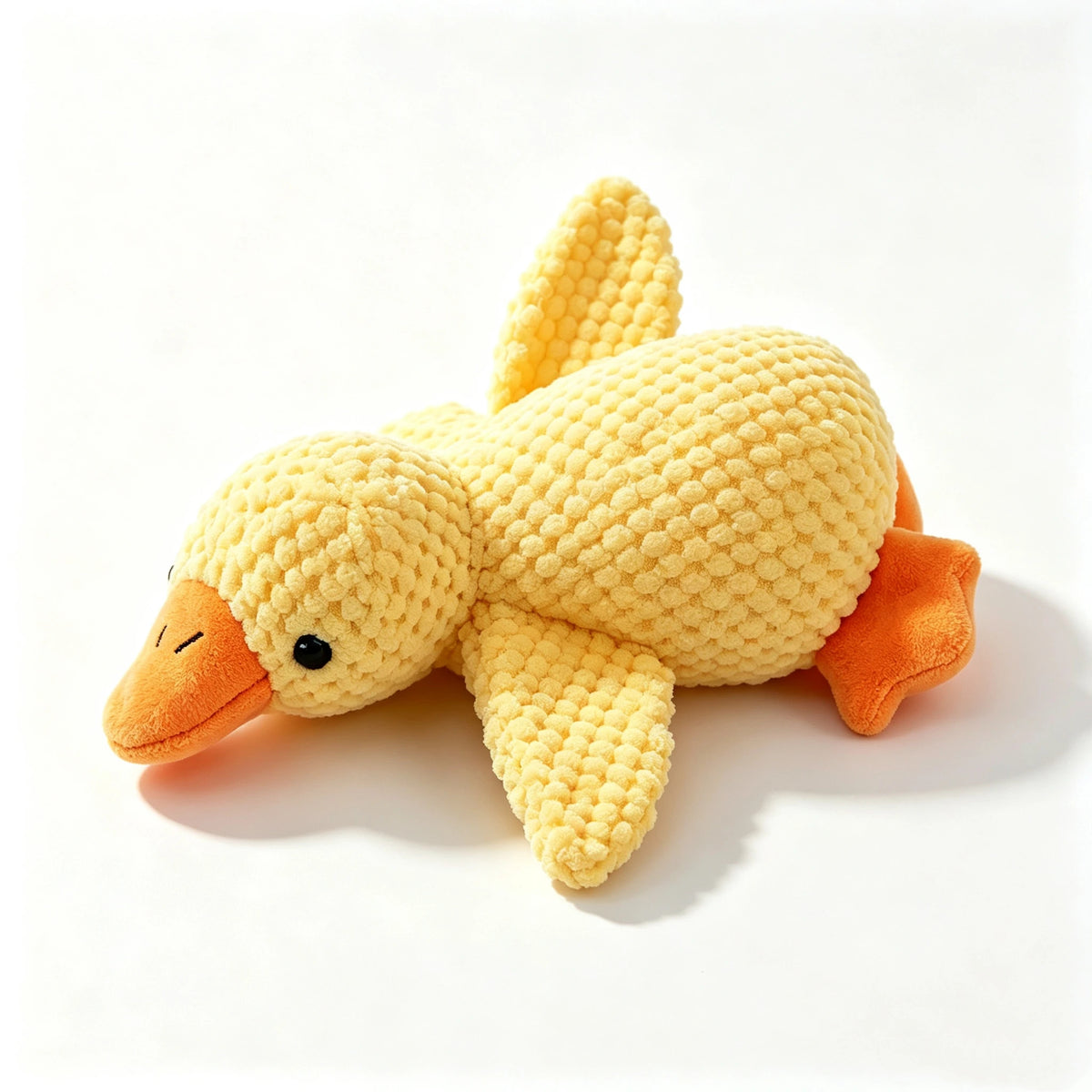 Plush Duck‑Shaped Interactive Cat Chew Toy