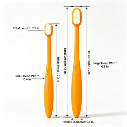 Dual‑Ended Soft Bristle Pet Toothbrush for Dogs and Cats